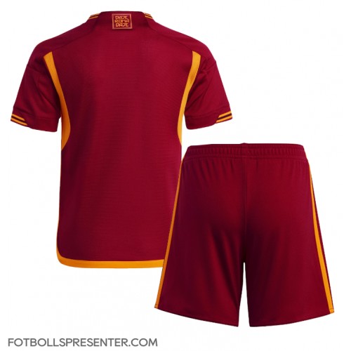 AS Roma Hemmatröja Barn 2023-24 Kortärmad (+ korta byxor)